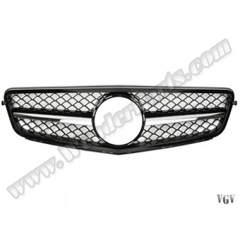 Panjur W204 Krom/Siyah Siyah Çerçeve -AMG C63- 2007-13