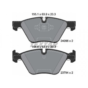 Fren Balatası E87 E90 Ön 120>130i 120/123d; 316/318i/d 320i