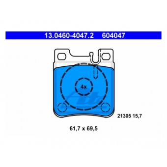 Fren Balatası W140 Arka 280>600