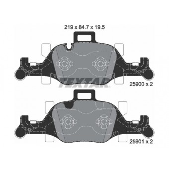 Fren Balatası G20 G30 G11 X3:G01 X4:G02 X5:G05 Ön 525d 530/540i/d; 725d 730i/d; 2.5d 3.0i/d 4.0i