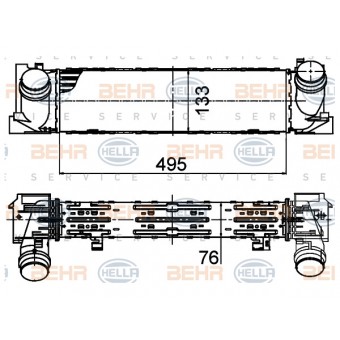 Turbo İnterkol Radyatörü F20+LCI F22+LCI F30+LCI F34+LCI F32+LCI F36+LCI [N13 N20 B37 B47 N47N]
