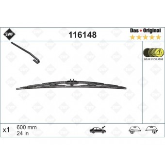 Silecek E34 - W168 W124 Spr901>904 Ön 60cm