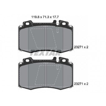 Fren Balatası W163 W220 Ön S280>600; ML230>500