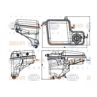 Radyatör Su Deposu E65 Benzin