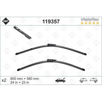 Silecek E60+LCI Ön; Set 60/58cm