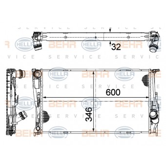 Motor Su Radyatörü E87 E90 [M47 N47] Man/Otm.Şanz; AC+/-