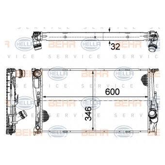 Motor Su Radyatörü E87 E90 [M47 N47] Man/Şanz (Klimalı)