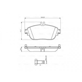 Fren Balatası W176 W246 C117 Ön -Sport-