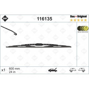 Silecek W201 W124 W202 Ön Sol/Sağ 60cm W124:1993-95