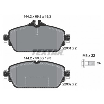 Fren Balatası W205 W213 Ön C200/220; E180>220