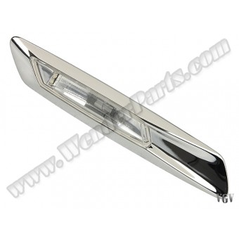 Çamurluk Sinyali F10 Sol (Beyaz) Krom Çerçeveli 2010-13
