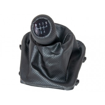 Topuzlu Vites Körüğü E36 -5 İleri- Man.Şanz; Siyah Noktalı Suni Deri Işıklı