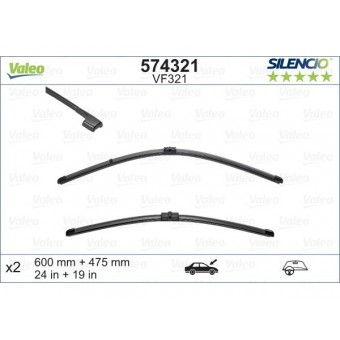 Silecek E90 Ön; Set 60/47.5cm