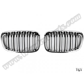 Panjur F20 (Set) Krom/Siyah Çift Çıtalı 2011-14