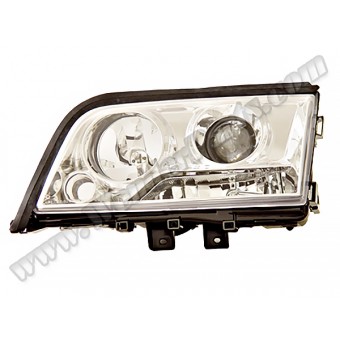 Komple Far W202 Sol; Kristal Beyaz Mercekli 1993-96