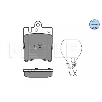 Fren Balatası W210 Arka; Tek Pim 240>430