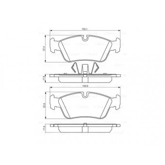 Fren Balatası E87 E90 Ön 120i/d; 316>320i 318d