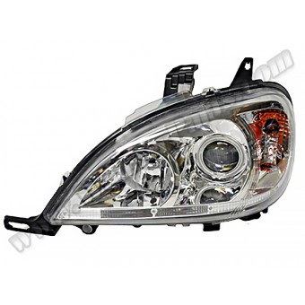 Komple Far W163 Sol; Kristal Beyaz Ledli 2001-05