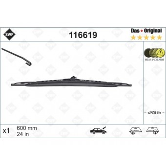 Silecek X5:E53 - W168 Vaneo414 Ön 60cm E53:Sol W168 Vaneo414:Sağ