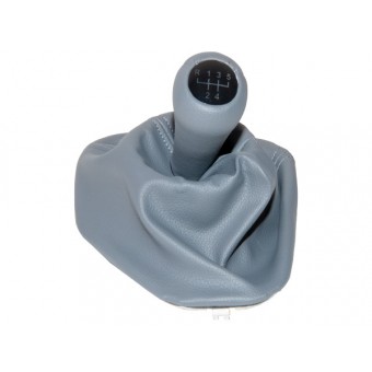 Topuzlu Vites Körüğü E39 -5 İleri- Man.Şanz; Gri Suni Deri Işıklı