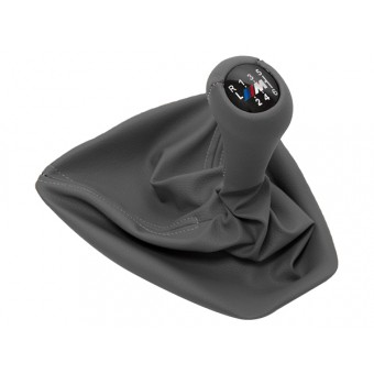 Topuzlu Vites Körüğü E90+LCI E92+LCI -6 İleri- Man.Şanz; Gri Suni Deri -///M-