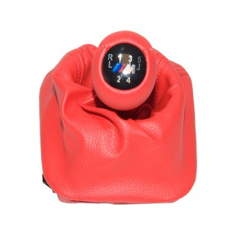 Topuzlu Vites Körüğü E30 -5 İleri- Man.Şanz; Kırmızı Suni Deri Işıklı -///M- 1983-91