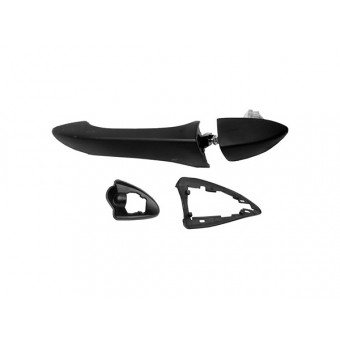 Kapı Kolu X5:E53 Ön/Arka Dış Sağ; Siyah Deliksiz Pütürlü