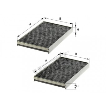 Klima Filtresi W221 Set Karbonlu