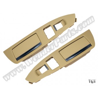 Cam Düğme Çerçevesi F01-LCI Set Arka Sol&Sağ Küllüklü Bej; Arka Güneşlik