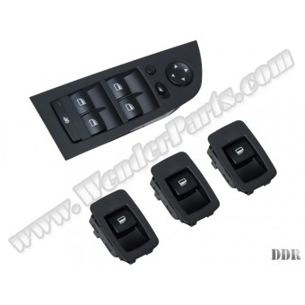 Cam Düğmesi E90+LCI (Set); Siyah Çerçeveli (Karartmalı & Katlamalı Ayna)