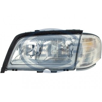 Komple Far W202 Sol Beyaz Sinyal 1997-00