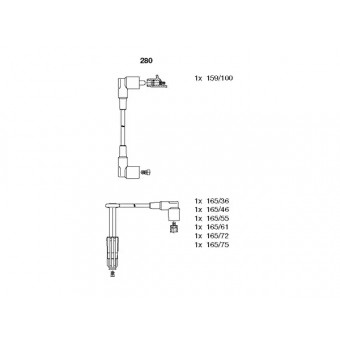 Buji Kablosu M104 [W124 W140] Set