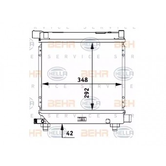 Motor Su Radyatörü W201 W124 [M102] Man.Şanz; AC-