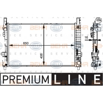 Motor Su Radyatörü W169 W245 [M266 OM640] Man/Otm.Şanz; AC+/-