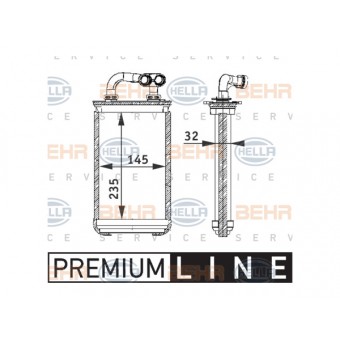 Kalorifer Radyatörü E36 BEHR-Tipi -Compact- 1994-96