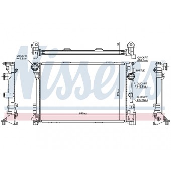 Motor Su Radyatörü W204 W212 [M271 M274 OM651] Man/Otm.Şanz; AC+/-