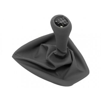 Topuzlu Vites Körüğü E90+LCI E92+LCI -6 İleri- Man.Şanz; Gri Suni Deri