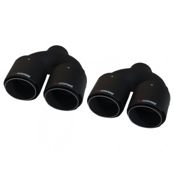 Egzoz Ucu Universal Çiftli 89mm; Siyah -AKRAPOVIC-