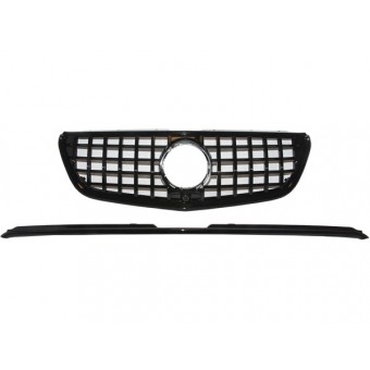 Panjur V-Class 447 Piano-Siyah Kam-lı + Üst Çıta -GTR- 2015-20