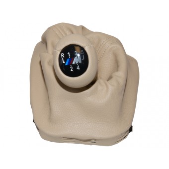 Topuzlu Vites Körüğü E46 -5 İleri- Man.Şanz; Bej Suni Deri -///M-