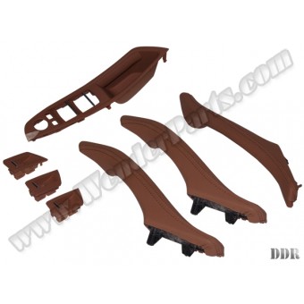 Kapı Tutamak Seti F10+LCI Ön&Arka; Tarçın Deri Kaplamalı