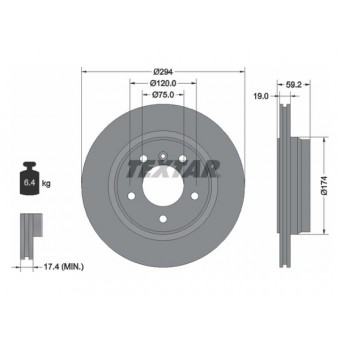 Fren Diski E46 Arka Havalı 318>328i 318/320d 2002-05