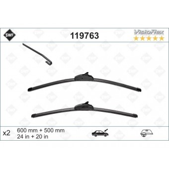 Silecek X5:F15 Ön; Set 65/50cm -Sport-