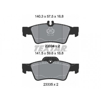 Fren Balatası W211 W212 W220 W221 Arka E200>500; S280>600
