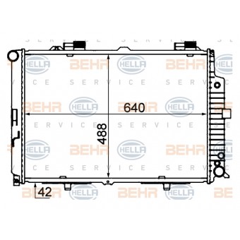Motor Su Radyatörü W210 [OM606] Otm.Şanz; AC+