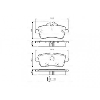 Fren Balatası W166 X166 Arka -Sport-