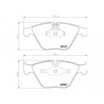Fren Balatası E90 X1:E84 Ön 318>328i 320d; 1.6>2.8i 1.6>2.0d
