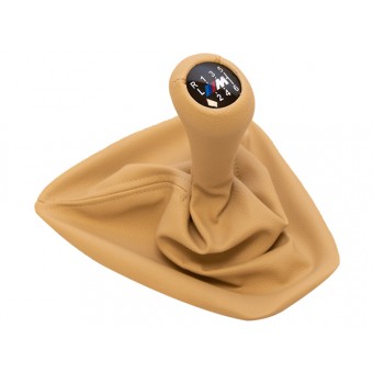 Topuzlu Vites Körüğü E90+LCI E92+LCI -6 İleri- Man.Şanz; Bej Suni Deri -///M-