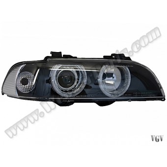 Komple Far E39 Sağ; Siyah Beyaz Sinyal 2001-03