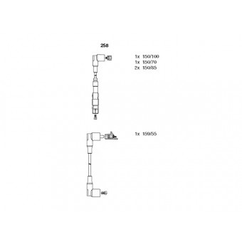 Buji Kablosu M102 (Set) [W123 W124 W201]